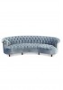 Lura Curved Buttoned Sofa 4 Seater